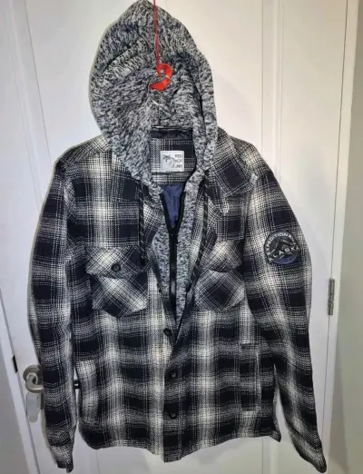 Chaqueta de franela con capucha Red Hot JNS - miniatura 1