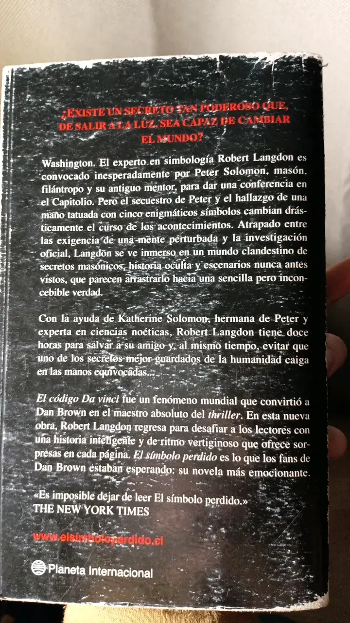 Libro El Símbolo Perdido de Dan Brown - 3