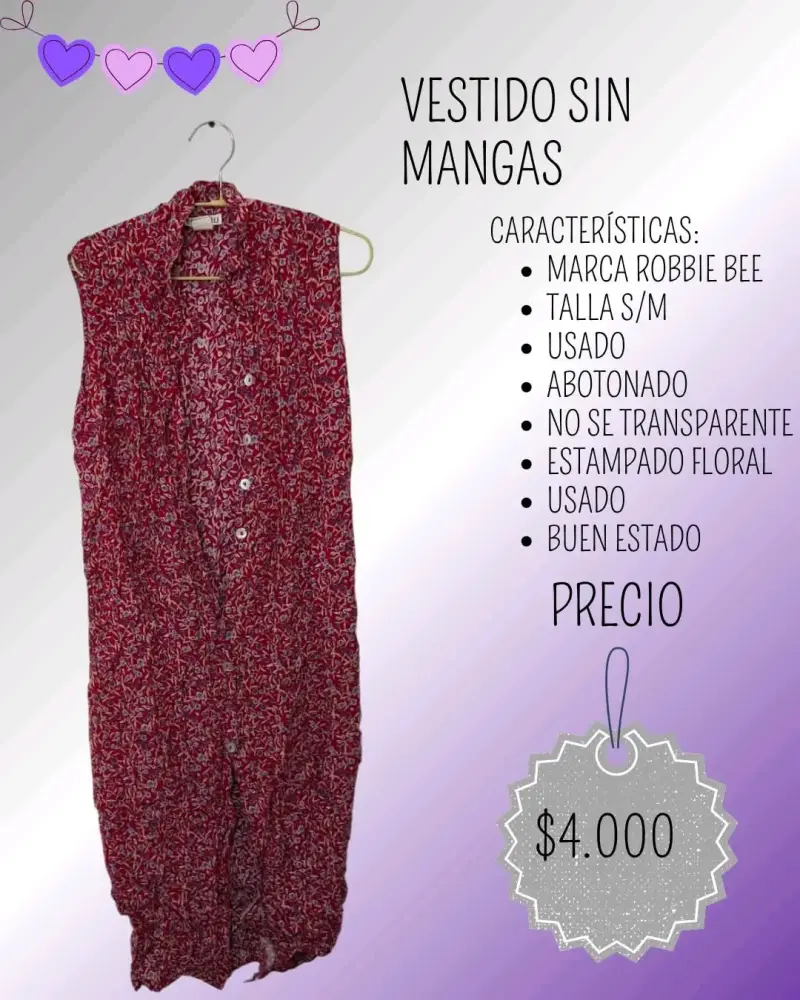 Vestido sin mangas Robbie Bee floral