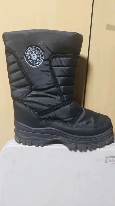 Botas de nieve negras Snow Ice para invierno - miniatura 1