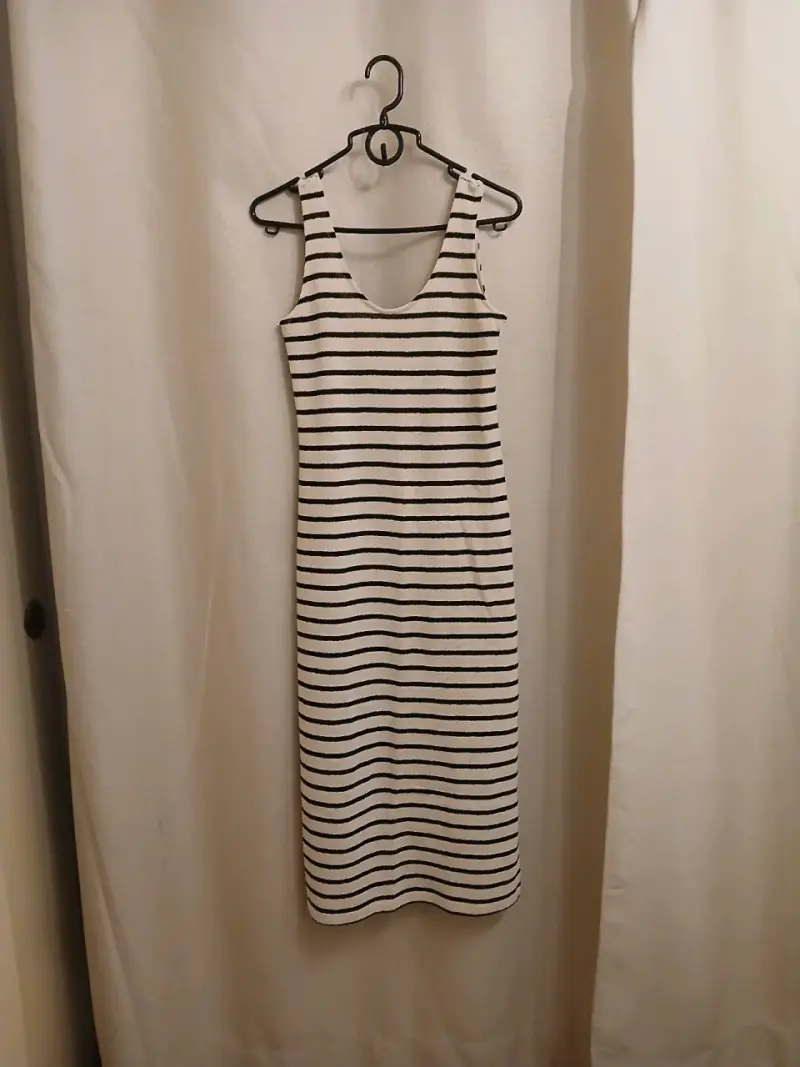 Vestido de rayas sin mangas para mujer - 1