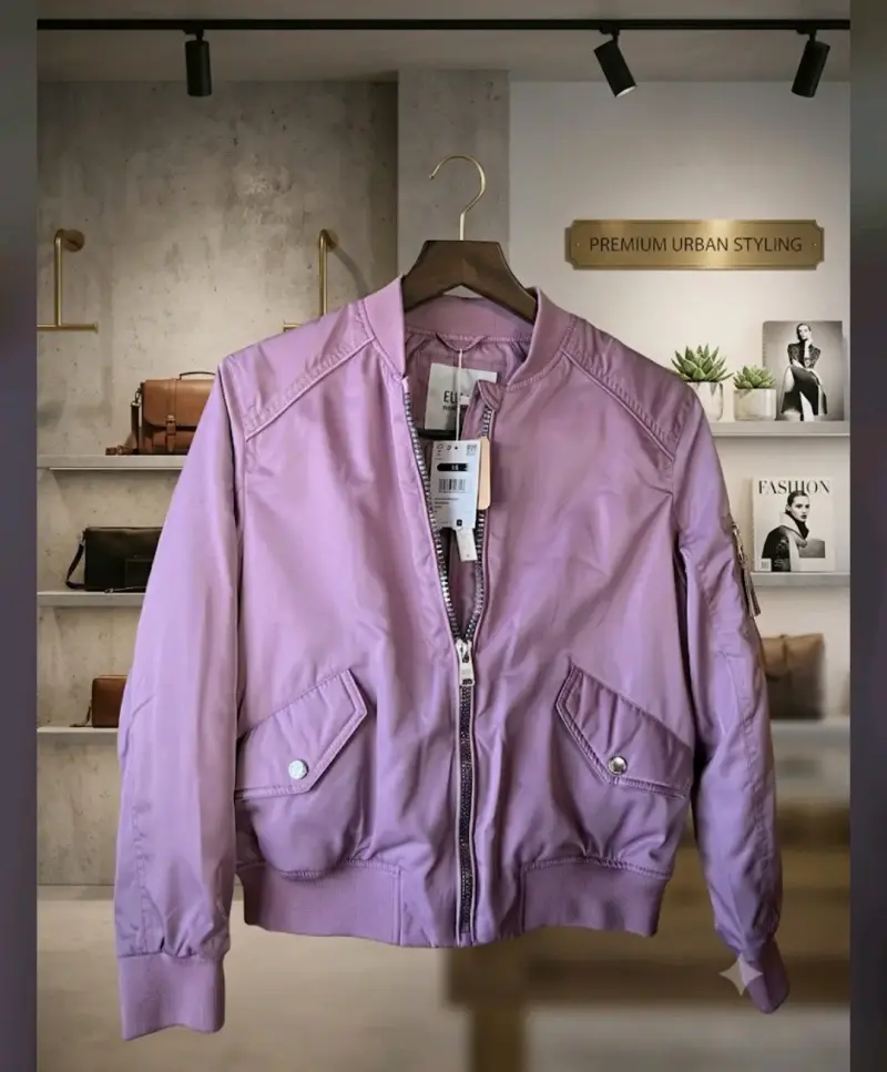 Chaqueta bomber lila ELeven - 1