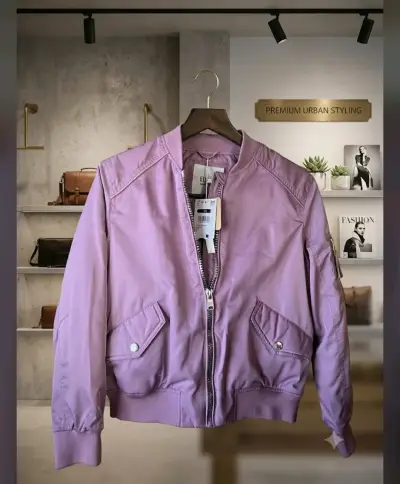 Chaqueta bomber lila ELeven - miniatura 1