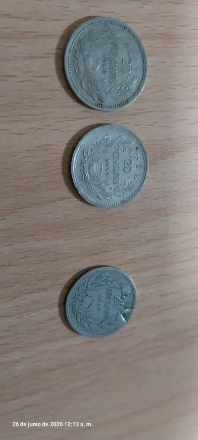 Lote de Monedas Chilenas Antiguas y Escasas - miniatura 2