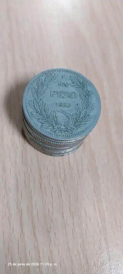 Lote de Monedas Chilenas Antiguas y Escasas - miniatura 6
