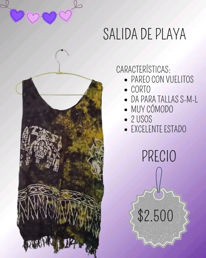 Salida de playa con diseño bohemio