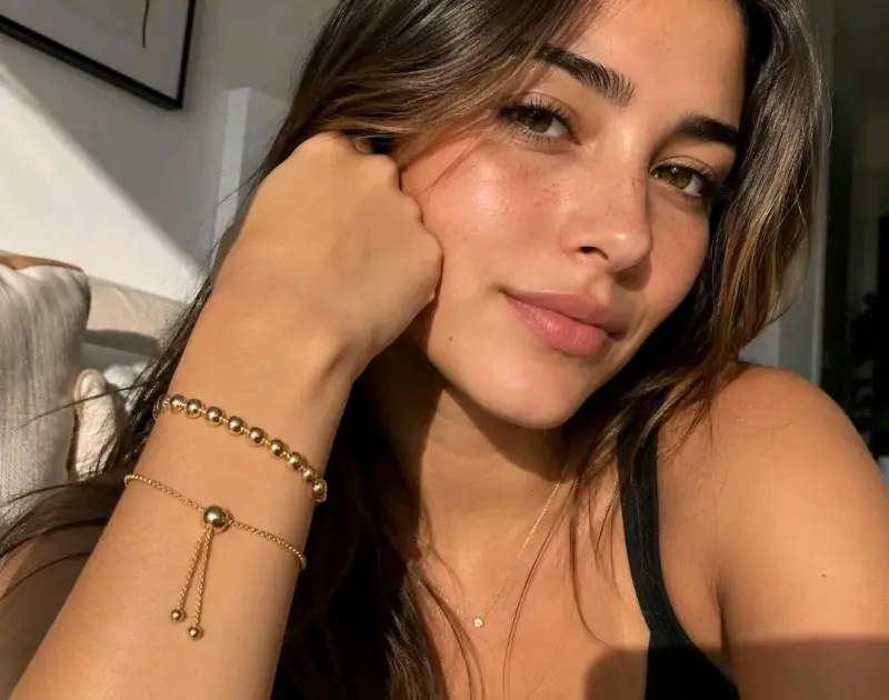 Pulseras de bronce con baño de oro 24k - 1