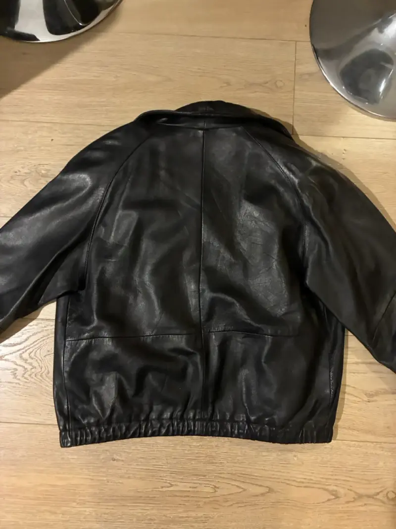 Chaqueta de cuero negra Wilsons talla S - 5