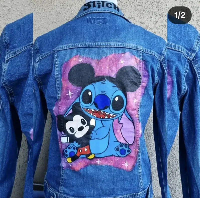 Chaqueta de mezclilla con diseño de Stitch - 1