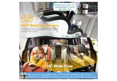 Cámara para Auto de Bebé con Vista Amplia - miniatura 1