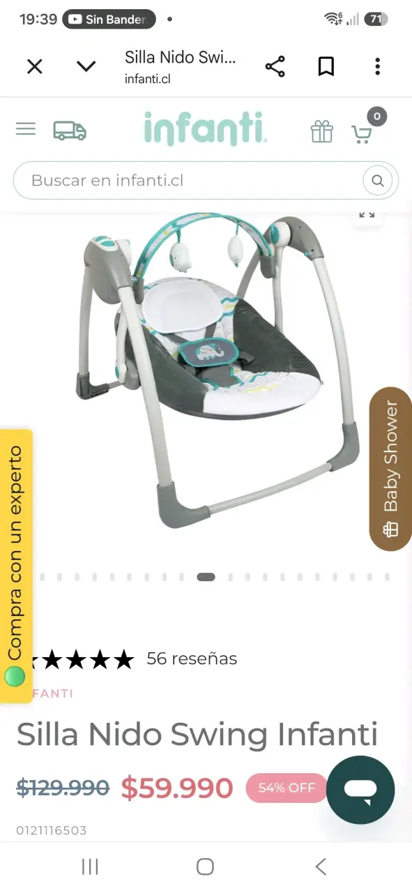 Silla Nido Swing Infanti con Juguetes Colgantes - 2