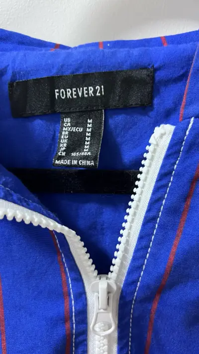 Chaqueta Azul con Capucha Forever 21 - miniatura 2