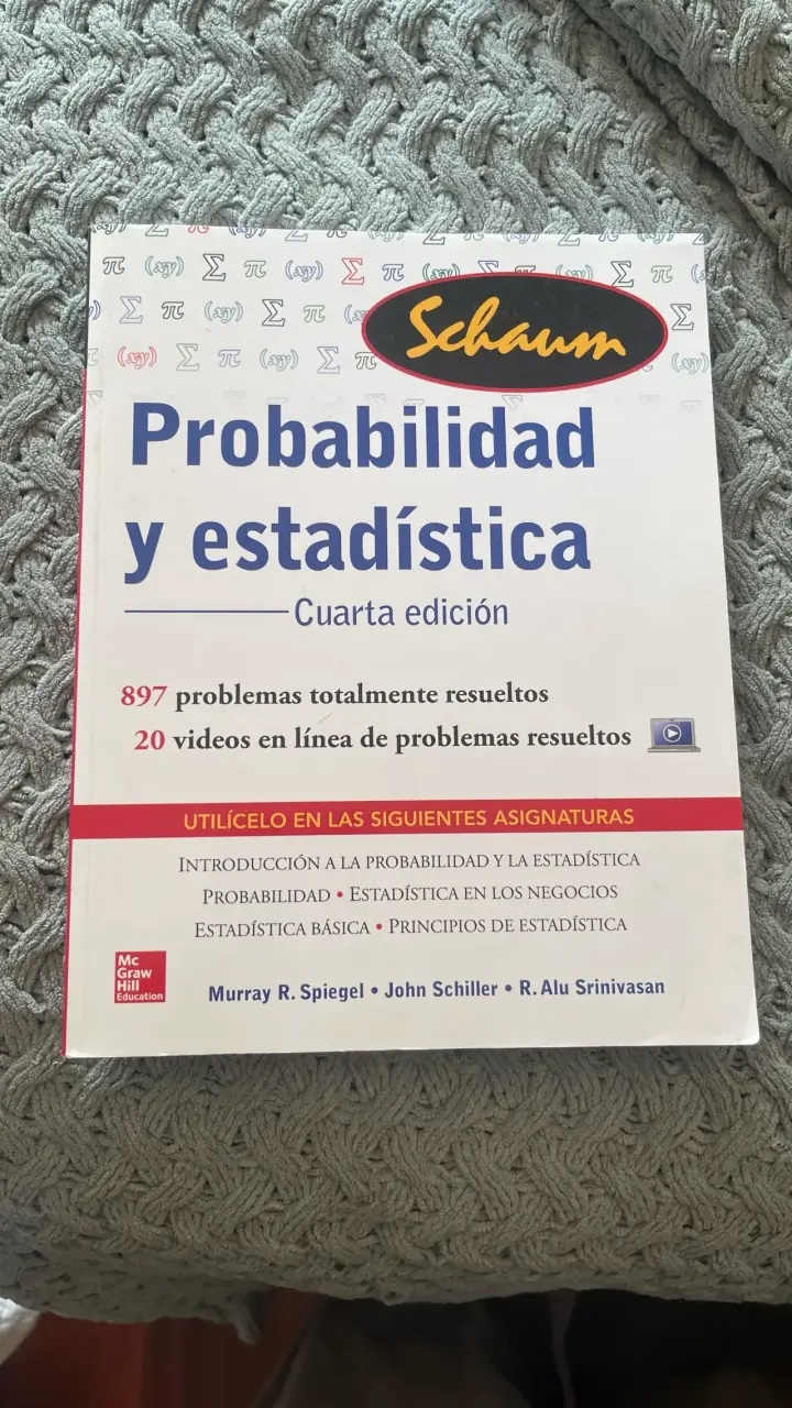 Libro Schaum Probabilidad y Estadística 4ta Edición - 1