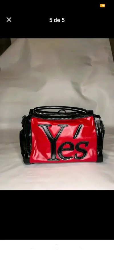 Bolso de mano Yes en rojo y azul - miniatura 1