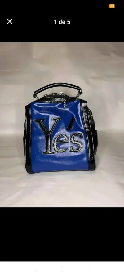 Bolso de mano Yes en rojo y azul - miniatura 2