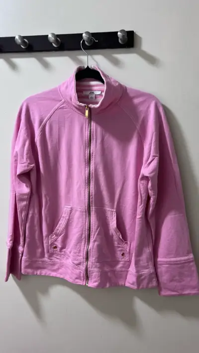 Chaqueta deportiva rosa para mujer talla L - miniatura 1