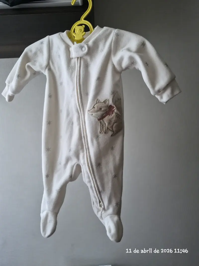 Pijama enterito para bebé con diseño de zorro