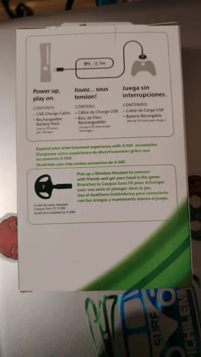 Kit de Carga y Juega X-360 para Xbox - miniatura 2