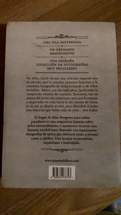 Libro El Hogar de Miss Peregrine para Niños - miniatura 3