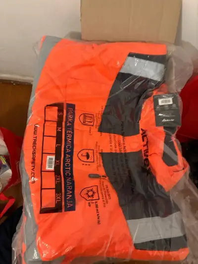 Parka Térmica Naranja Reflectante Activex - miniatura 1