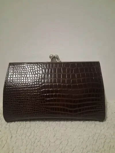 Cartera de mano marrón - miniatura 1