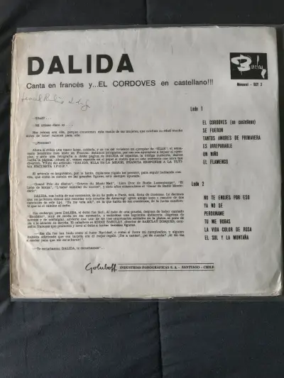 Vinilo clásico de Dalida en buen estado - miniatura 2