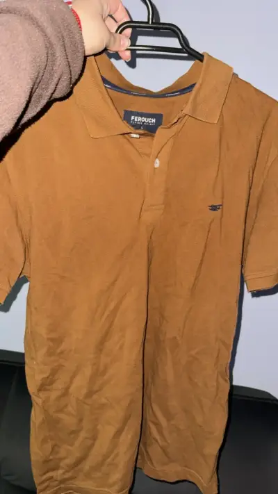 Polera Polo Marrón Ferouch para Hombre - miniatura 1