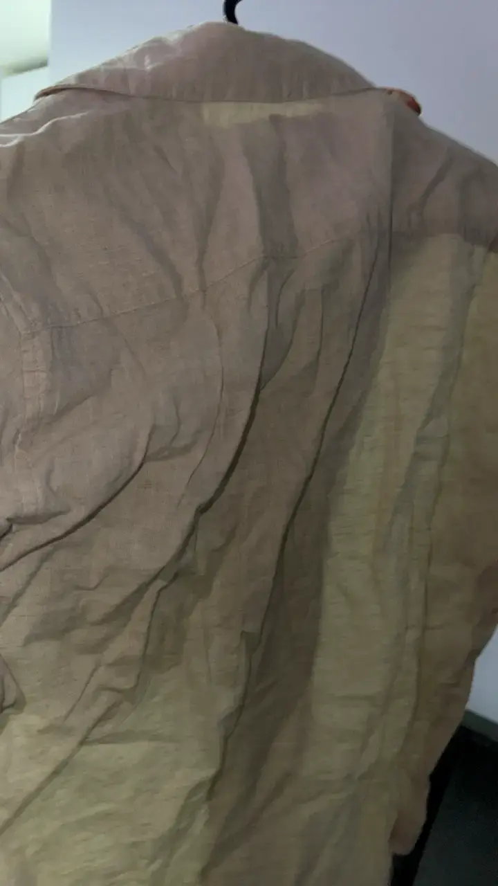 Camisa Beige de Lino H&M para Hombre - 4