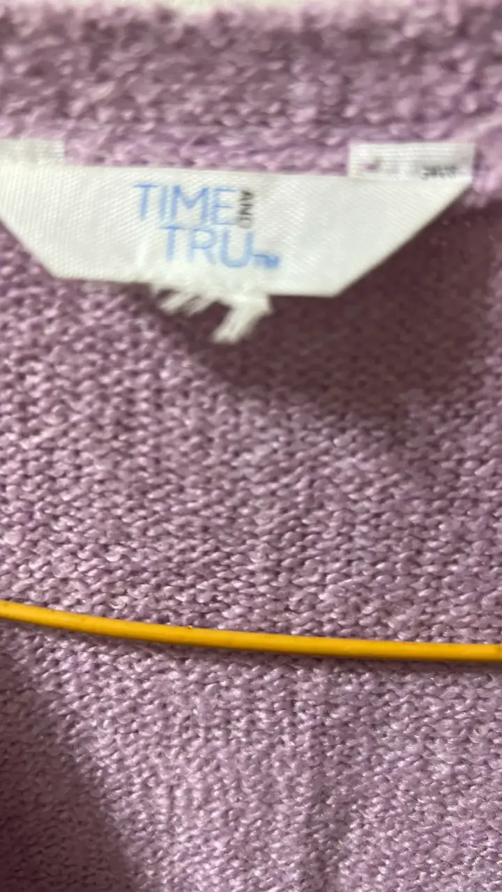 Cardigan morado de lana Time and Tru - 2