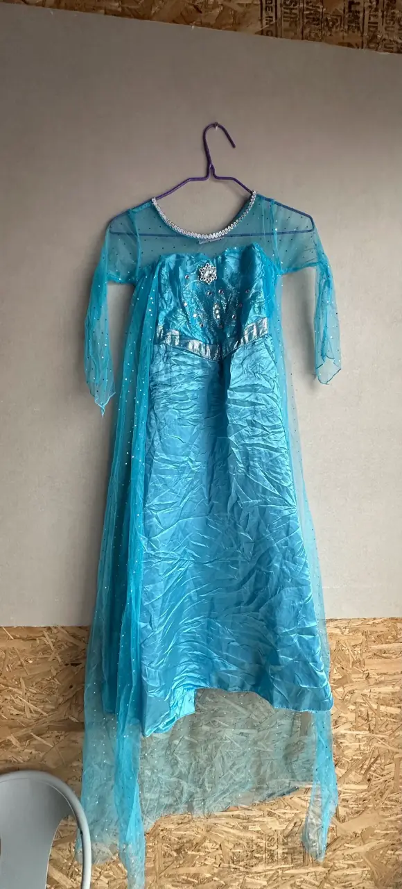 Disfraz de princesa azul para niña - 1