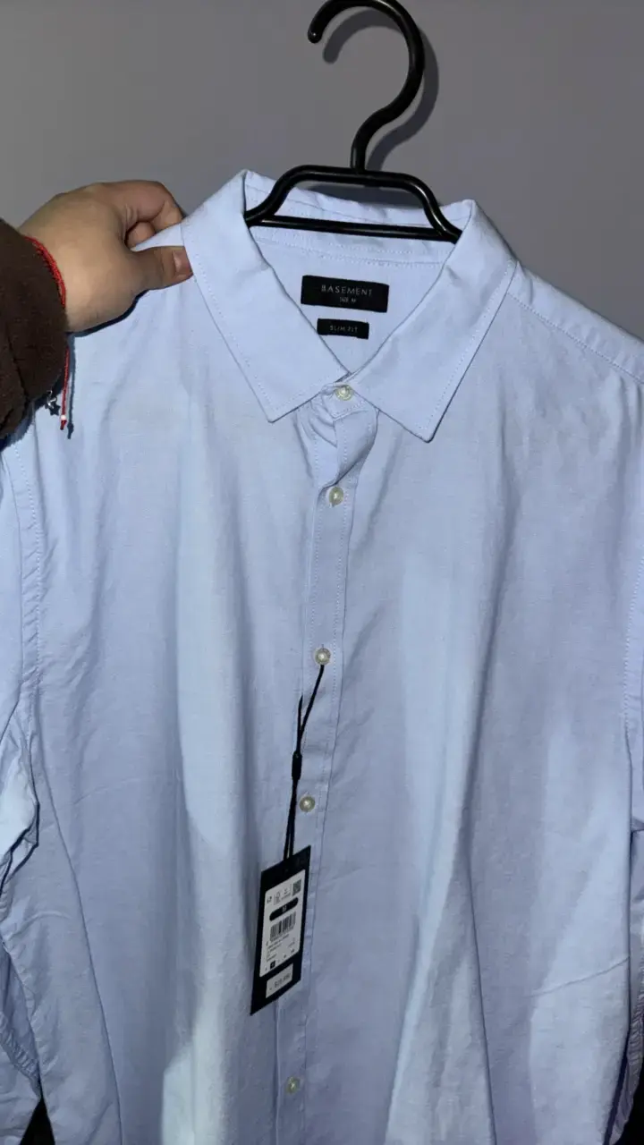 Camisa Hombre Azul Claro Basement Slim Fit - 1