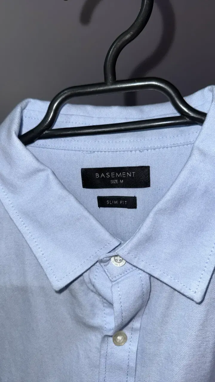 Camisa Hombre Azul Claro Basement Slim Fit - 2