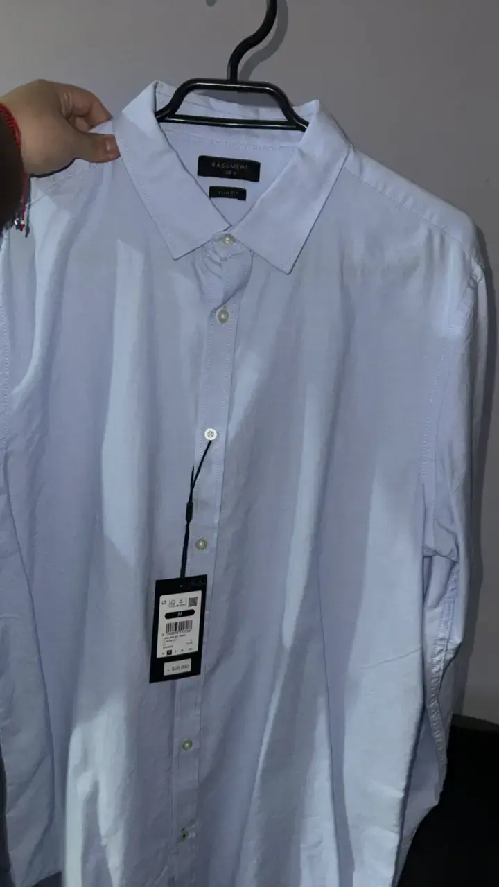 Camisa Hombre Azul Claro Basement Slim Fit - 4