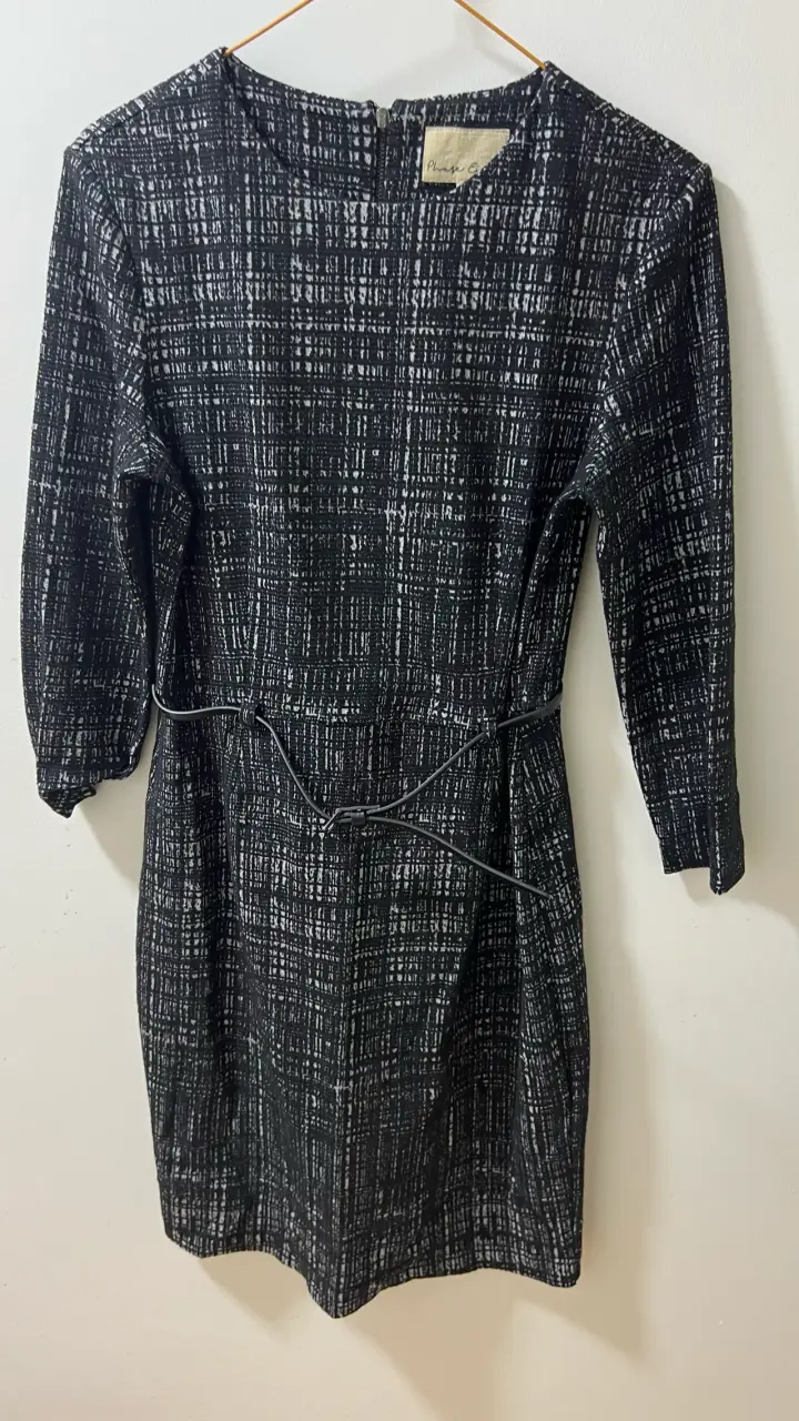 Vestido negro estampado Phase Eight - 1