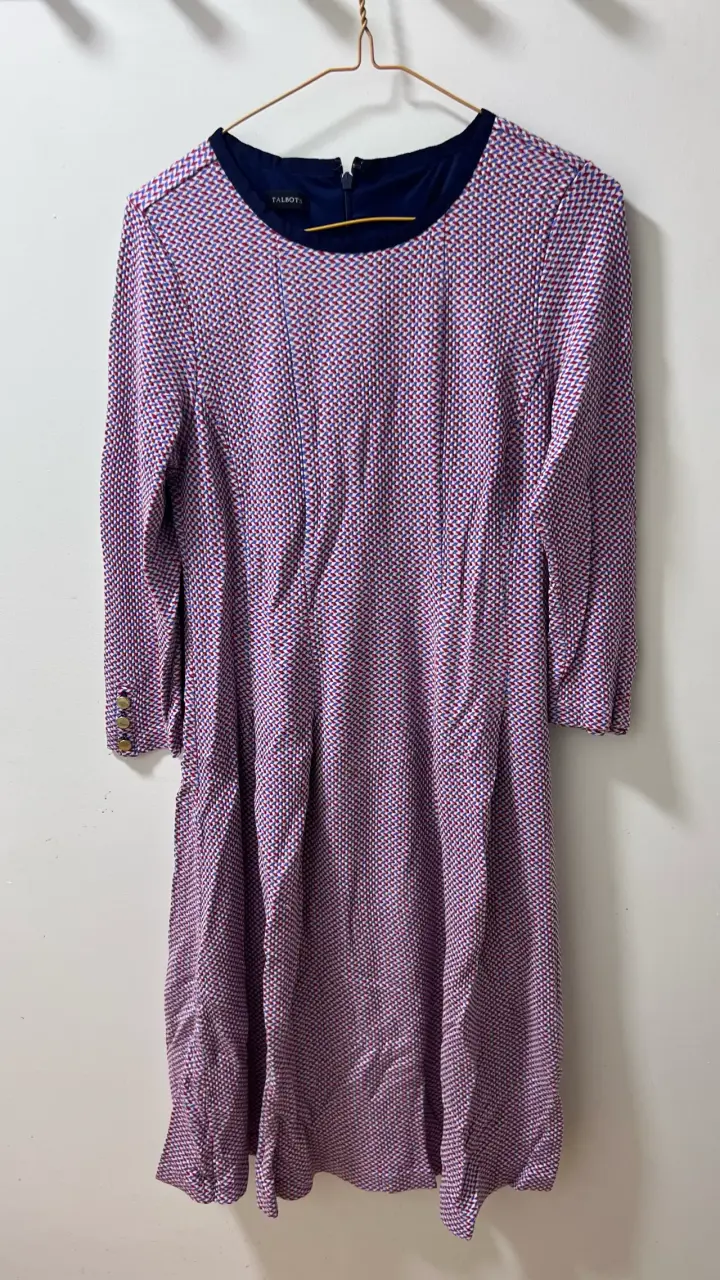 Vestido Talbots estampado geométrico - 1