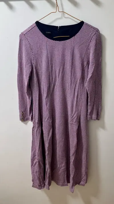 Vestido Talbots estampado geométrico - miniatura 2