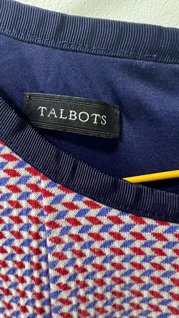 Vestido Talbots estampado geométrico - 3