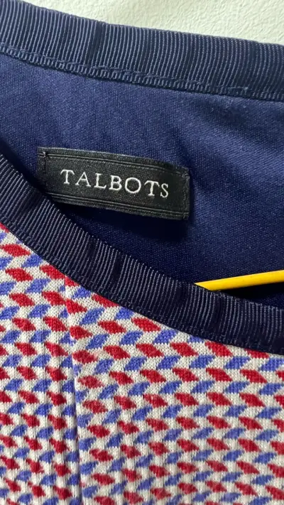 Vestido Talbots estampado geométrico - miniatura 3