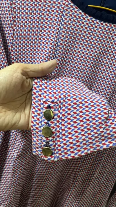 Vestido Talbots estampado geométrico - miniatura 4