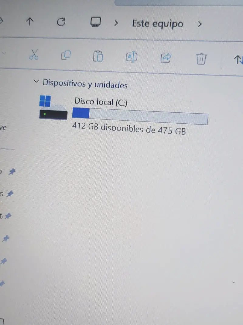 Compu del gobierno con unos rayones 475 GB - 2