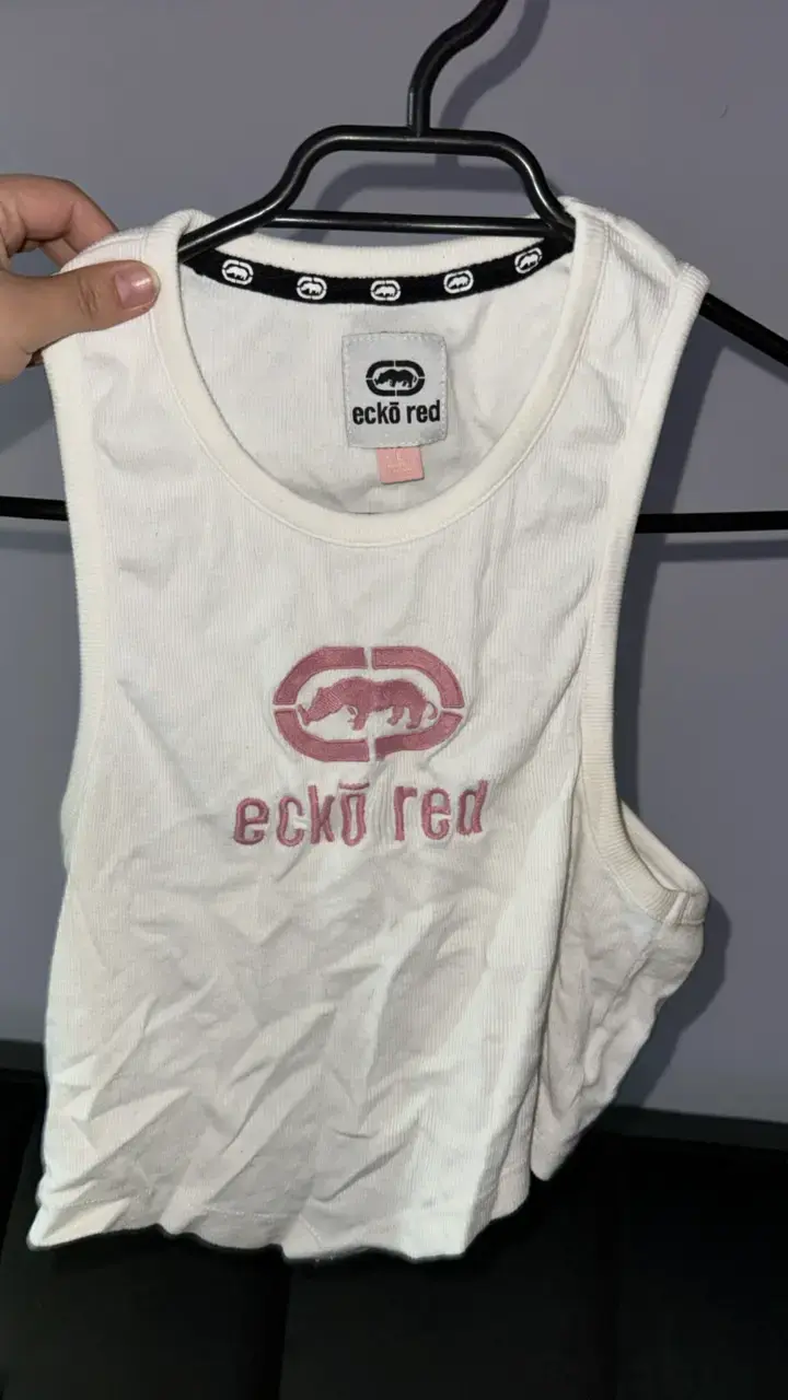 Polera sin mangas Ecko Red blanca - 1