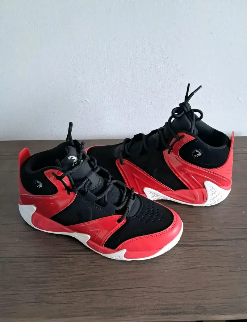 Zapatillas deportivas Shaq negras y rojas - 6