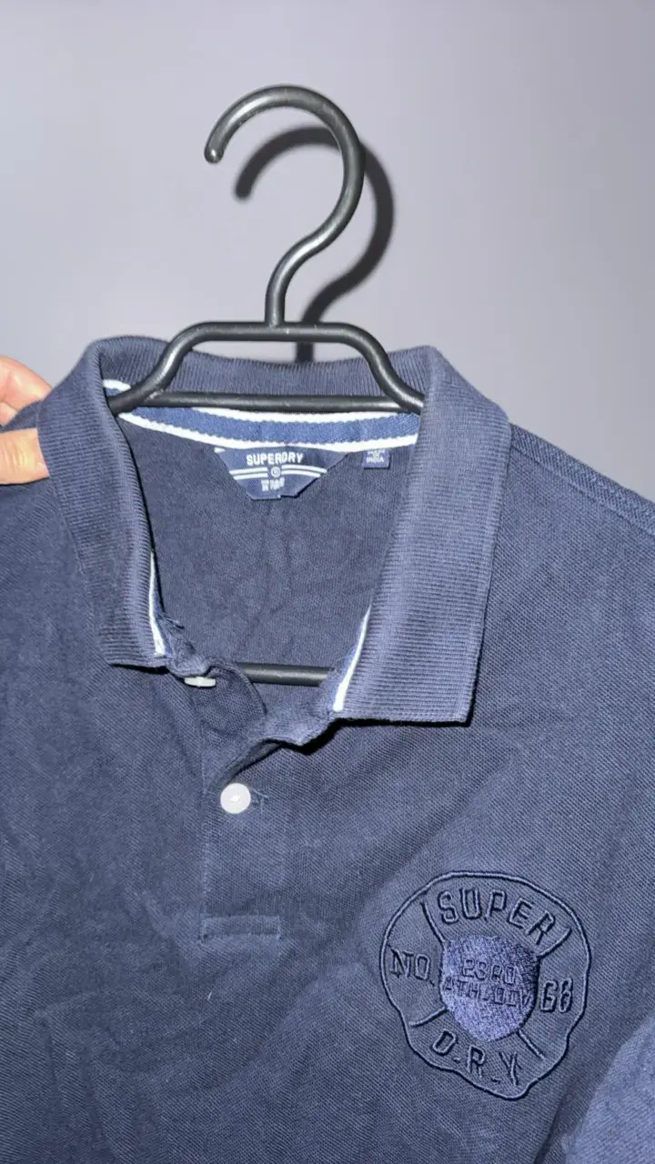 Polera Polo Azul Superdry Hombre - 2
