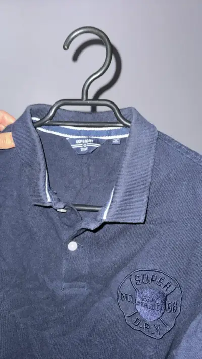 Polera Polo Azul Superdry Hombre - miniatura 2