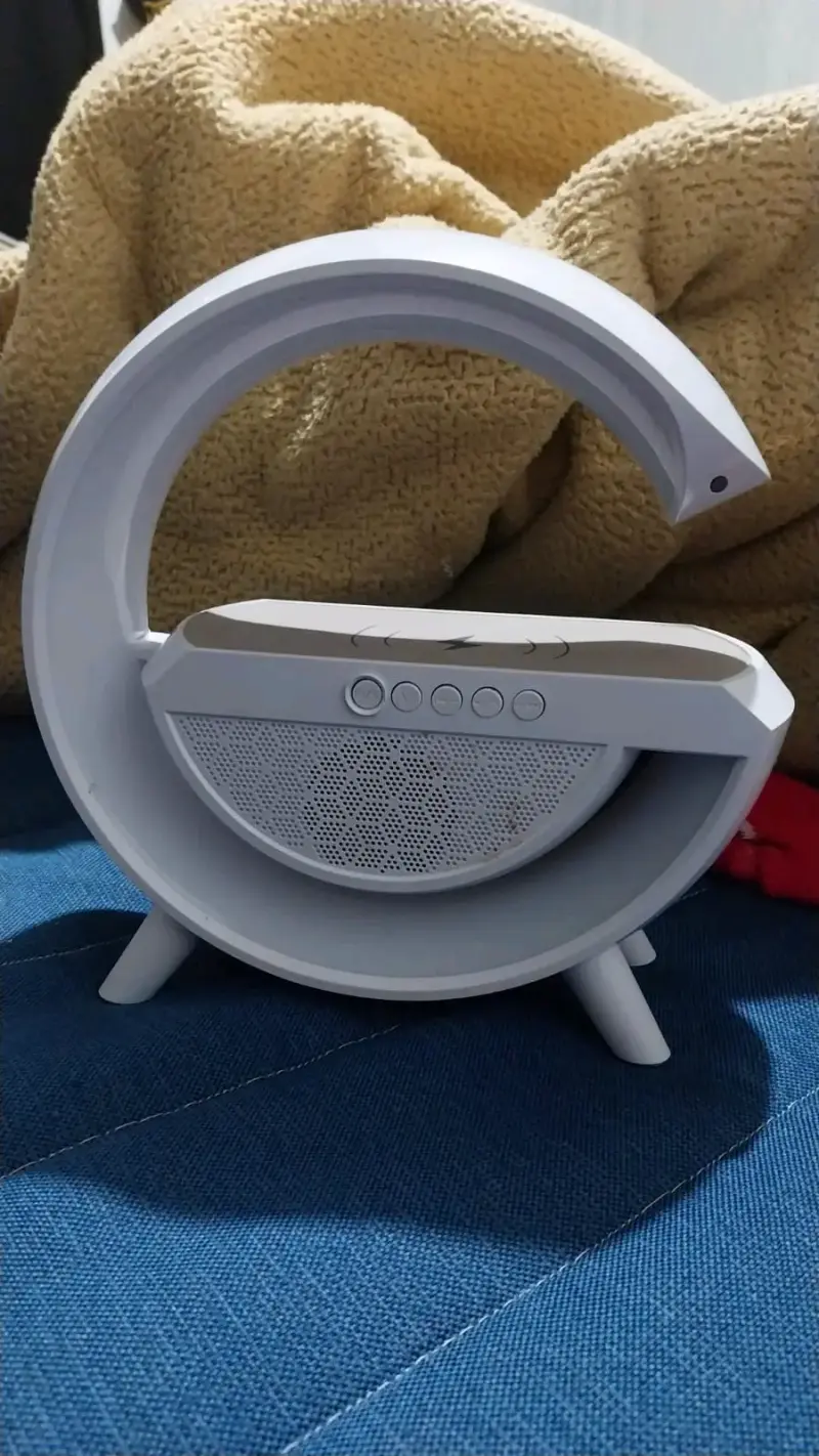Altavoz Bluetooth con Cargador Inalámbrico Blanco - 1