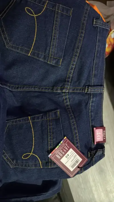 Jeans azul oscuro talla 40 para mujer - miniatura 1