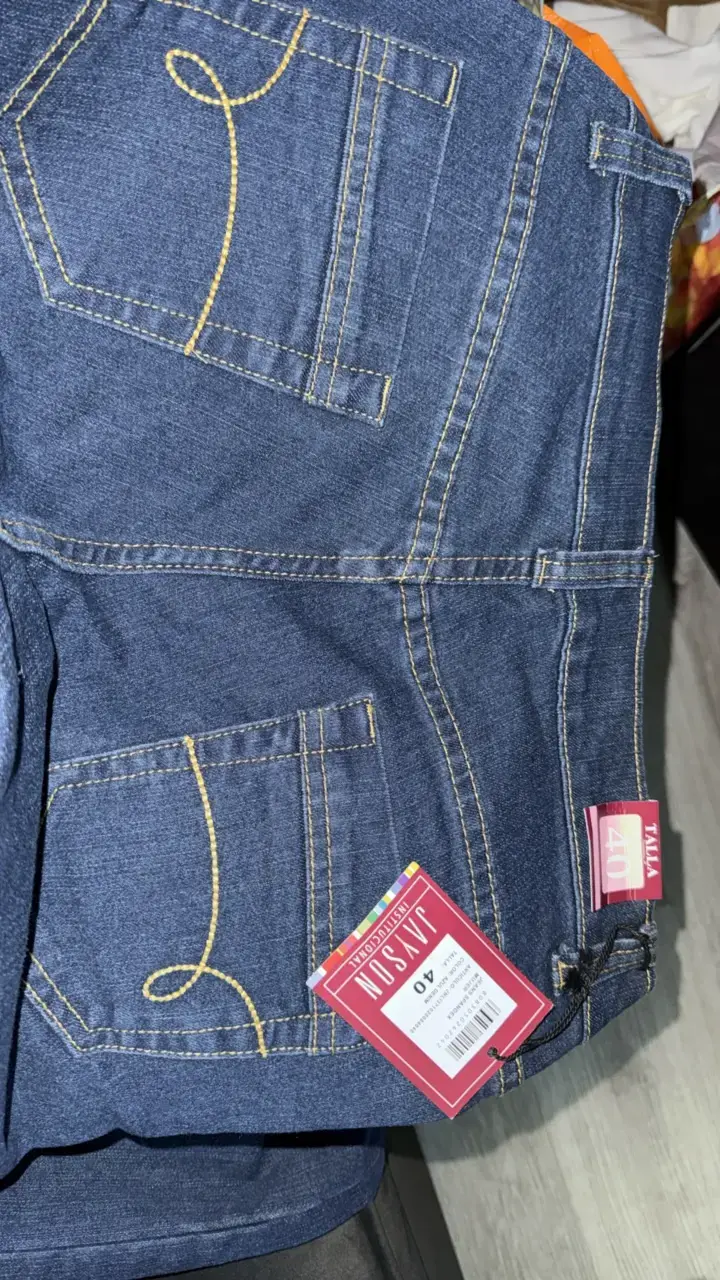 Jeans azul oscuro talla 40 para mujer - 2
