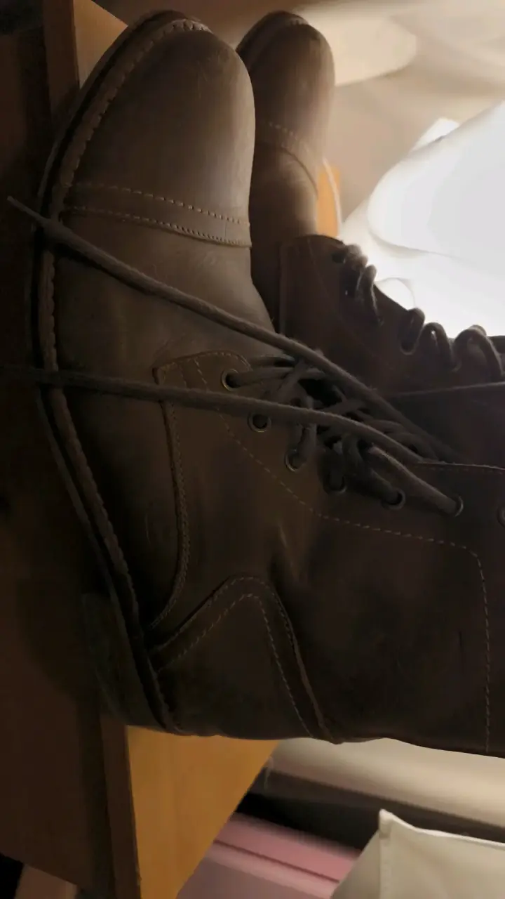 Botas de cuero marrón para hombre - 2