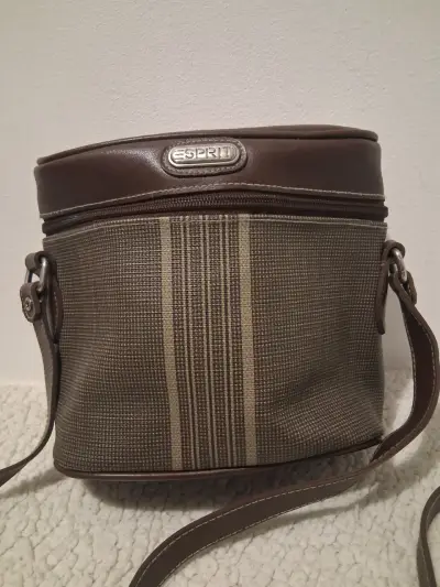 Bolso bandolera Esprit marrón con diseño a rayas - miniatura 3
