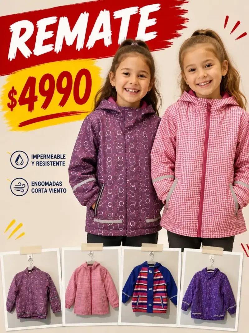 Chaqueta impermeable para niños resistente - 3